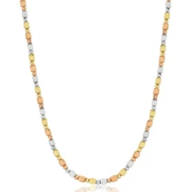 Altın Üç Renkli Dorika Kolye