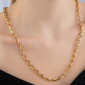 14 Ayar Altın Atlamalı Ataç Kolye