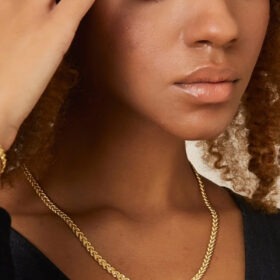 14 Ayar Altın Çift Halat Zincir Kolye