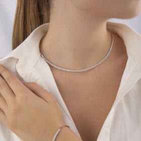 14 Ayar Altın Çift Sıra Su Yolu Set