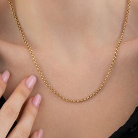 14 Ayar Altın Doch Zincir Kolye 2.80 mm