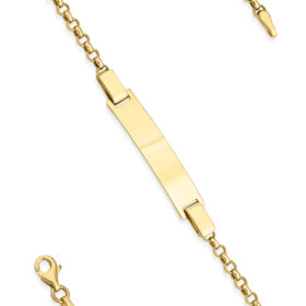 14 Ayar Altın Doch Zincirli Çocuk Künyesi