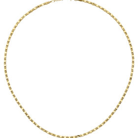 14 Ayar Altın Dorika Top Detaylı Küp Kolye