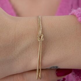 14 Ayar Altın Düğüm Bileklik