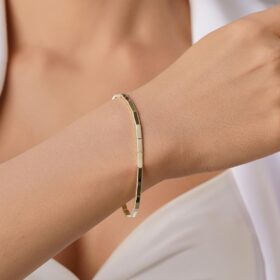 14 Ayar Altın Düz Ajda Bileklik