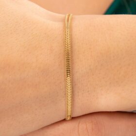 14 Ayar Altın Ela Bileklik