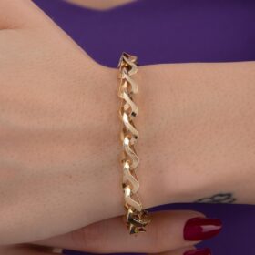 14 Ayar Altın Flora Bileklik