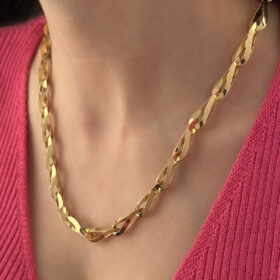 14 Ayar Altın Flora Kolye