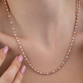 14 Ayar Altın Franceska Luxury Kolye