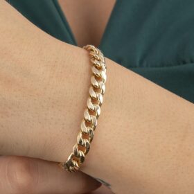 14 Ayar Altın Gurmet Zincir Bileklik 6.55 mm