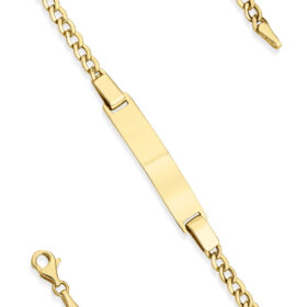 14 Ayar Altın Gurmet Zincirde Çocuk Künyesi