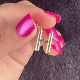 14 Ayar Altın H Harf Kolye Ucu