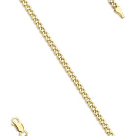 14 Ayar Altın İnce Gurmet Bileklik 2.55 mm