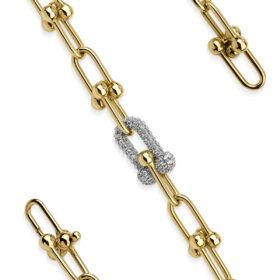 14 Ayar Altın İnce Topcuk Ataç Bileklik