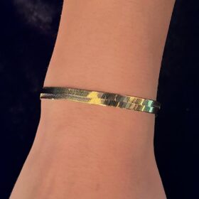 14 Ayar Altın İtalyan Ezme Bileklik 5.60 mm