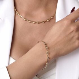 14 Ayar Altın İtalyan Örme Dorika Set