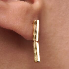 14 Ayar Altın Kalemli Ajda Küpe