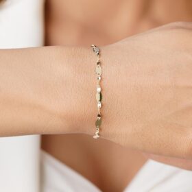 14 Ayar Altın Kalın Aynalı Zincir Bileklik