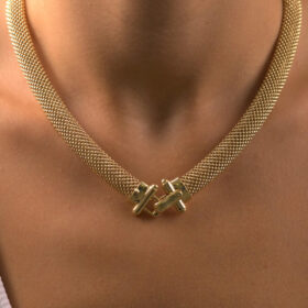 14 Ayar Altın Hasır Kolye 10 mm