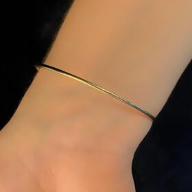 14 Ayar Altın Kancalı Örgü Kelepçe