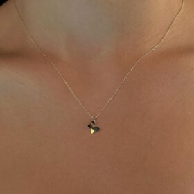 14 Ayar Altın Kelebek Kolye