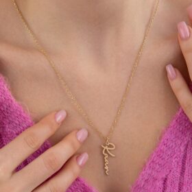 14 Ayar Altın Kişiye Özel İsimli Kolye