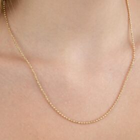 14 Ayar Altın Luna Kolye