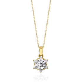 14 Ayar Altın Lotus Kolye