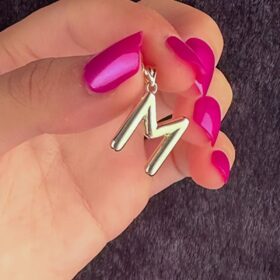 14 Ayar Altın M Harf Kolye Ucu