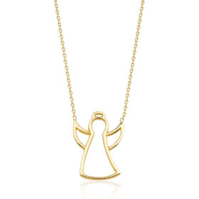 14 Ayar Altın Melek Kolye