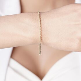 14 Ayar Altın Melissa Bileklik