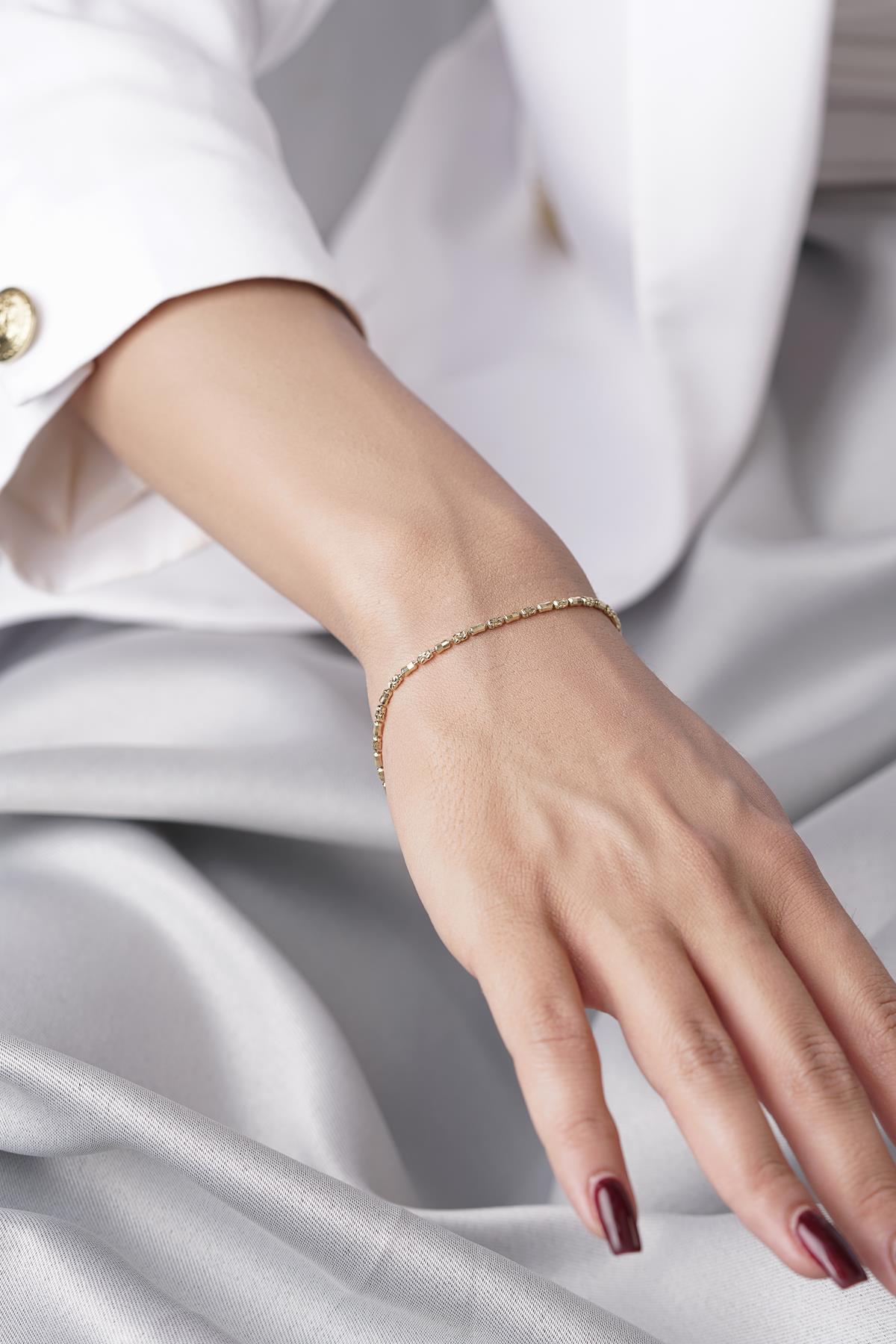 14 Ayar Altın Melissa Bileklik - Görsel 7