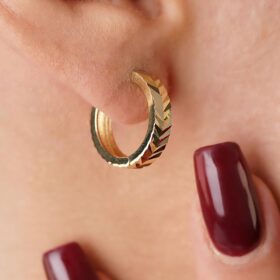 14 Ayar Altın Midi Başak Küpe