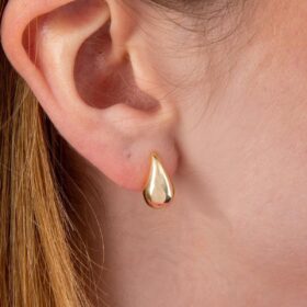 14 Ayar Altın Mini Damla Küpe