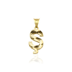 14 Ayar Altın Mini Shine Kolye Ucu Ş Harfi