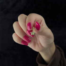 14 Ayar Altın Mini Tombul Yıldız Kolye Ucu