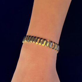 14 Ayar Altın Modern Piramit Bileklik