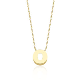 14 Ayar Altın O Harfli Kolye