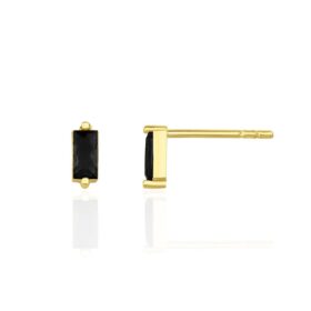 14 Ayar Altın Onix Taşlı Küpe