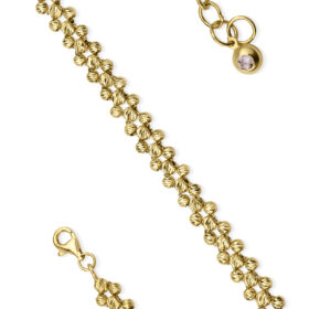 14 Ayar Altın Örme Dorika Bileklik