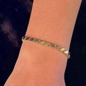 14 Ayar Altın Pullu Bileklik 4.95 mm