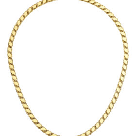 14 Ayar Altın Pullu Zincir 6 mm
