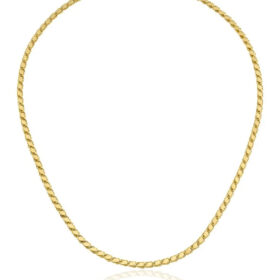 14 Ayar Altın Pullu Zincir Kolye