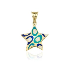 14 Ayar Altın Renkli Yıldız Kolye Ucu