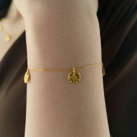 14 Ayar Altın Reşat Görünümlü Bileklik