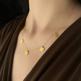 14 Ayar Altın Reşat Görünümlü Kolye