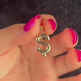 14 Ayar Altın Ş Harf Kolye Ucu