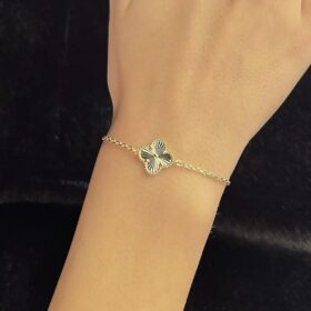 14 Ayar Altın Shine Yonca Bileklik