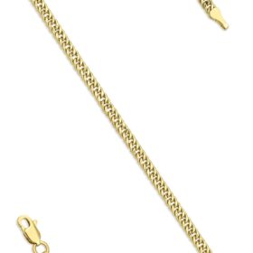 14 Ayar Altın Sık Gurmet Bileklik 2.80 mm