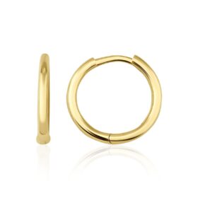 14 Ayar Altın Silindir Halka Küpe